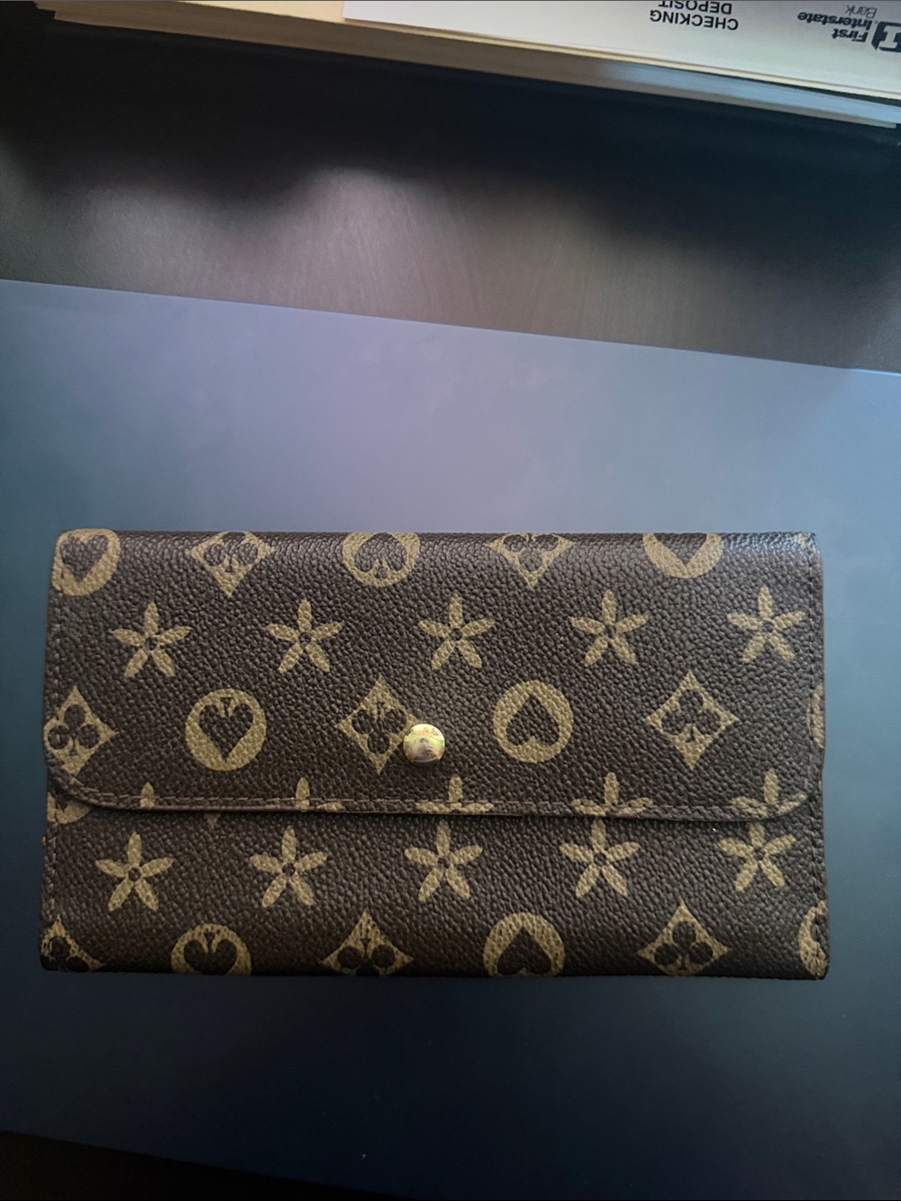 Classic Brown Monogram Wallet- small blemish on inside